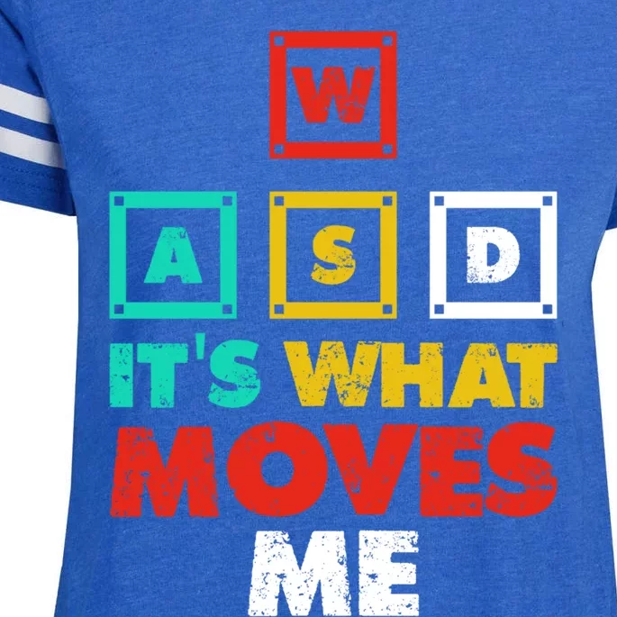 Wasd Its What Moves Me Gaming Gift Enza Ladies Jersey Football T-Shirt