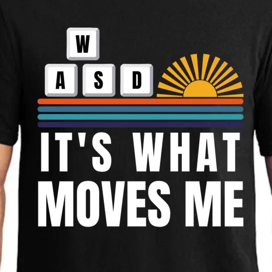 Wasd Its What Moves Me Keyboard Keys Funny Gamer Great Gift Pajama Set