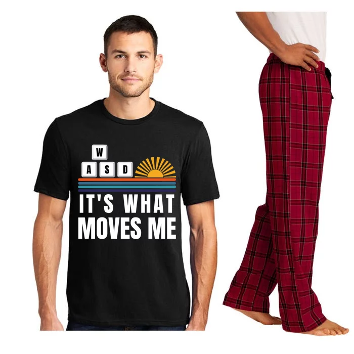 Wasd Its What Moves Me Keyboard Keys Funny Gamer Great Gift Pajama Set