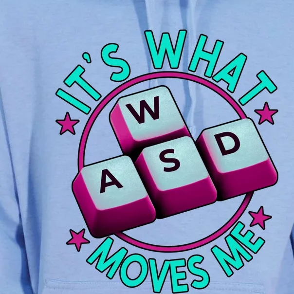 Wasd Its What Moves Me Video Games Player Meaningful Gift Unisex Surf Hoodie