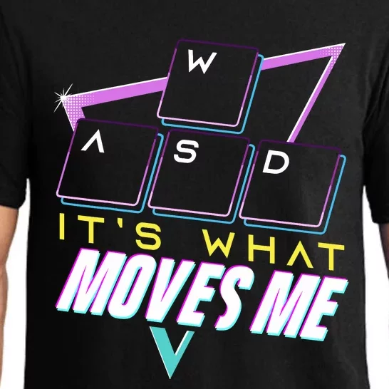 Wasd ItS What Moves Me Computer Nerd Gamers Pajama Set