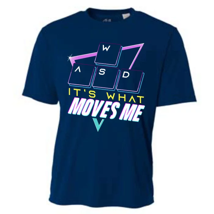 Wasd ItS What Moves Me Computer Nerd Gamers Cooling Performance Crew T-Shirt