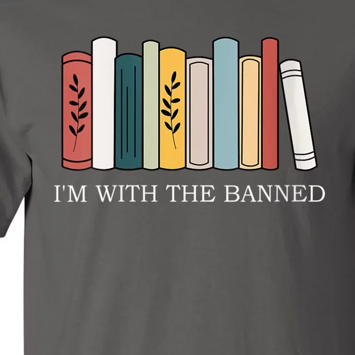 Womens I'm With The Banned Books I Read Banned Reader Books Lover VNeck Tall T-Shirt