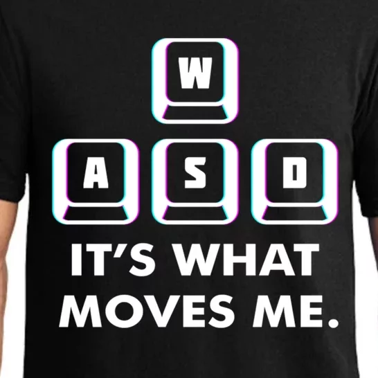 Wasd Its What Moves Me Pc Gamer Gaming Gift Wasd Keys Gift Pajama Set