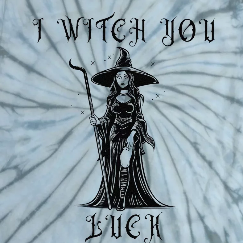 Women I Witch You Luck Halloween Witch Please Tie-Dye T-Shirt