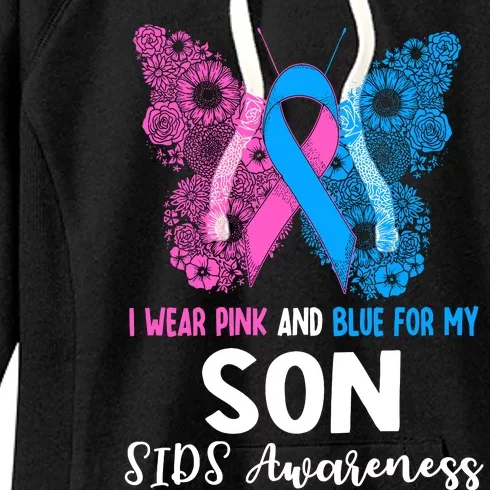 Wo I Wear For My Son Sids Awareness Support Women's Fleece Hoodie