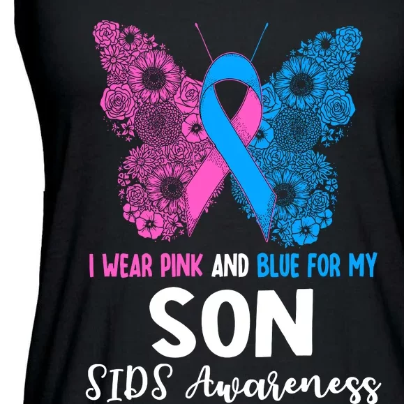 Wo I Wear For My Son Sids Awareness Support Ladies Essential Flowy Tank