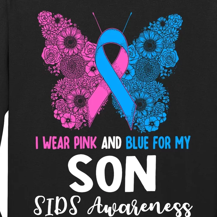 Wo I Wear For My Son Sids Awareness Support Tall Long Sleeve T-Shirt