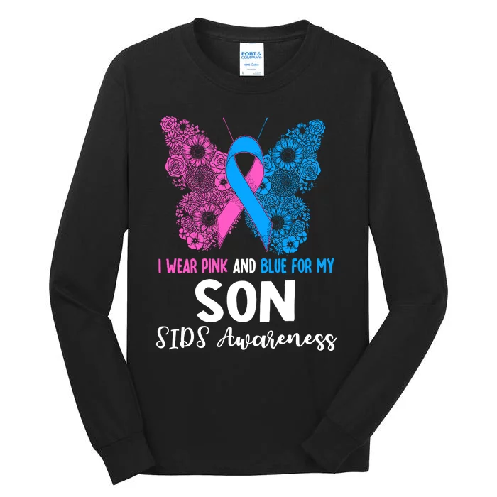 Wo I Wear For My Son Sids Awareness Support Tall Long Sleeve T-Shirt