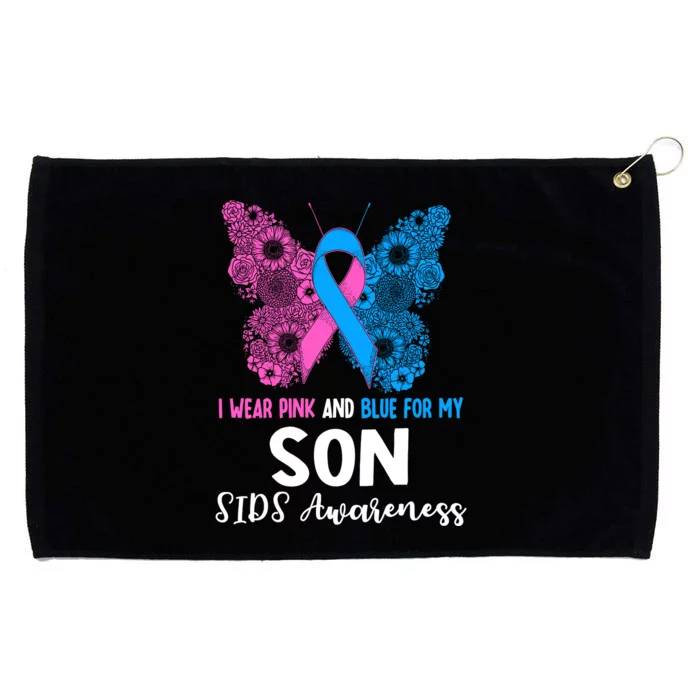 Wo I Wear For My Son Sids Awareness Support Grommeted Golf Towel