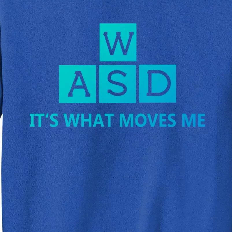 Wasd ItS What Moves Me Funny Pc Gamer Computer Gift Tall Sweatshirt