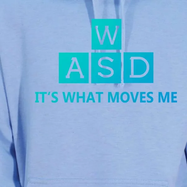 Wasd ItS What Moves Me Funny Pc Gamer Computer Gift Unisex Surf Hoodie