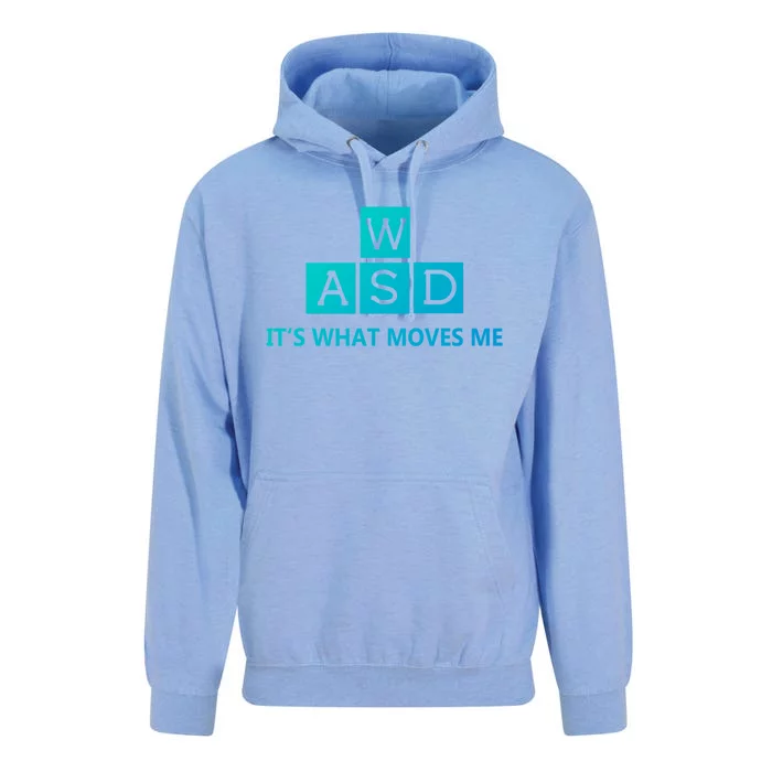 Wasd ItS What Moves Me Funny Pc Gamer Computer Gift Unisex Surf Hoodie