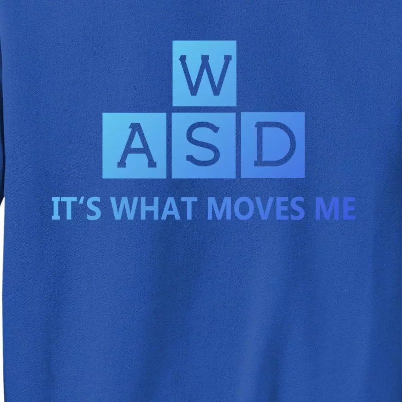 Wasd ItS What Moves Me Funny Pc Gamer Computer Gift Tall Sweatshirt