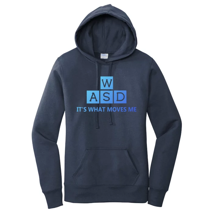 Wasd ItS What Moves Me Funny Pc Gamer Computer Gift Women's Pullover Hoodie