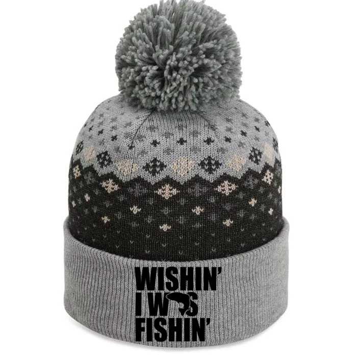 Wishin I Was Fishin The Baniff Cuffed Pom Beanie