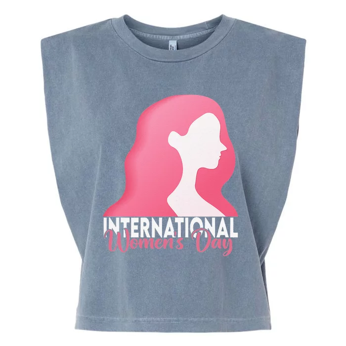 Womens International Women's Day Happy Women's Day 8 March Garment-Dyed Women's Muscle Tee