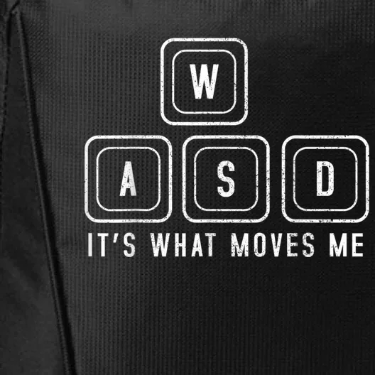 WASD It's What Moves Me Funny PC Gamer Computer Nerd City Backpack