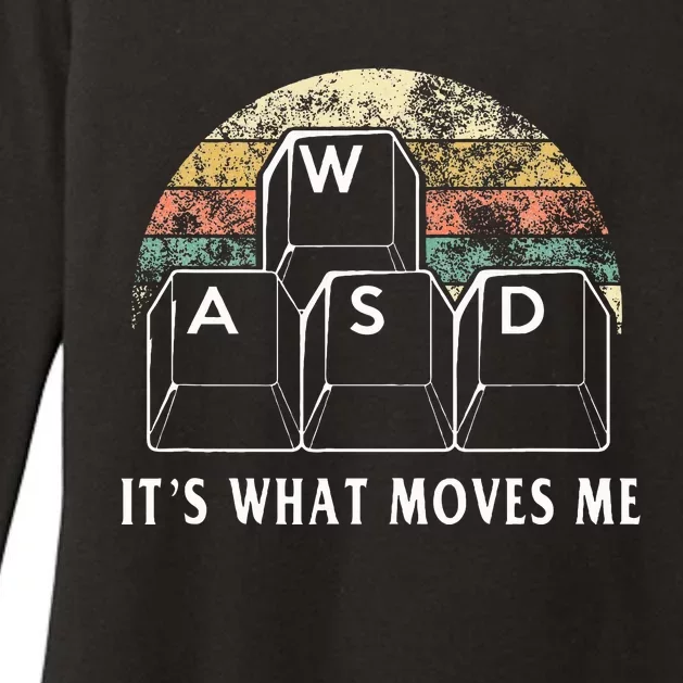 Wasd ItS What Moves Me Funny Pc Gamer Computer Nerd Gift Womens CVC Long Sleeve Shirt