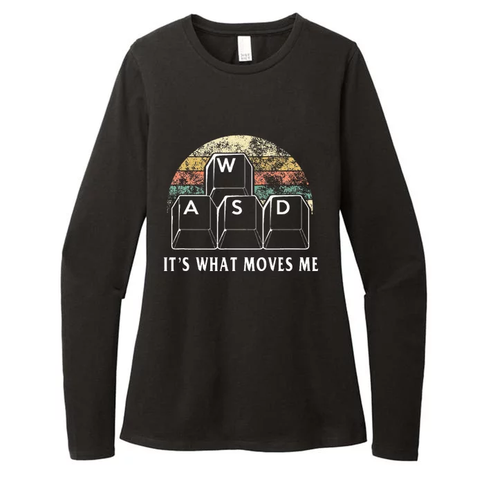 Wasd ItS What Moves Me Funny Pc Gamer Computer Nerd Gift Womens CVC Long Sleeve Shirt