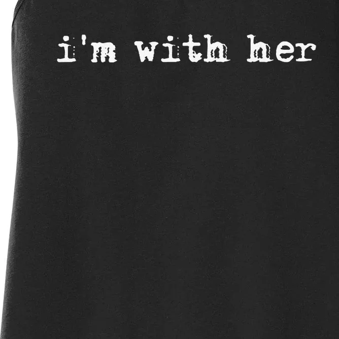 Women IM With Her Gift Women's Racerback Tank