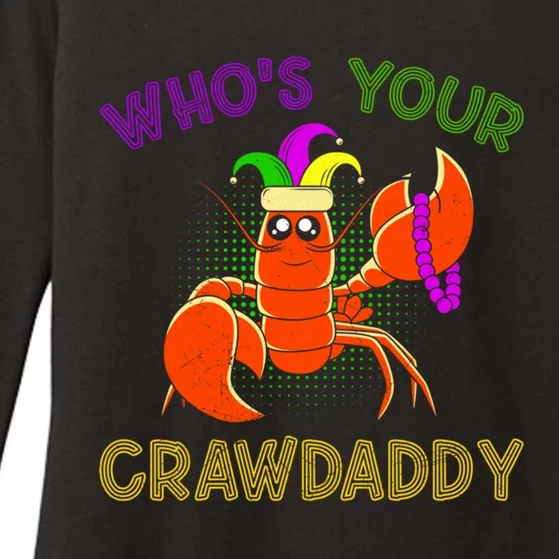 Who Is Your Crawdaddy Crawfish Mardi Gras Festival Great Gift Womens CVC Long Sleeve Shirt