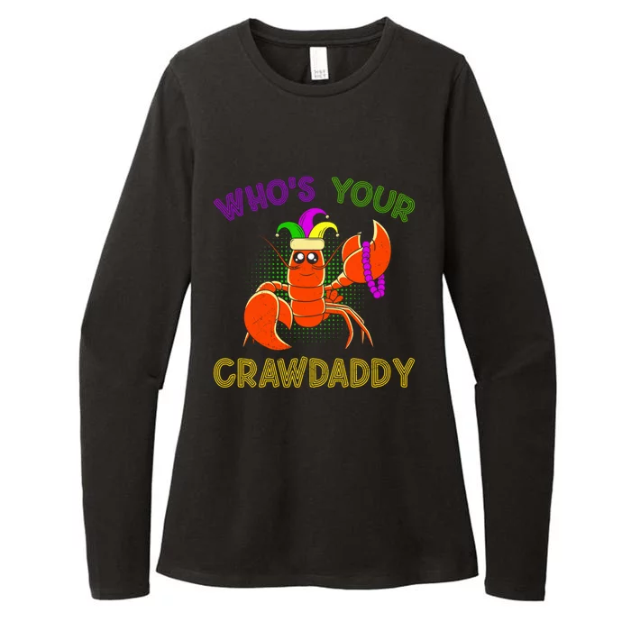 Who Is Your Crawdaddy Crawfish Mardi Gras Festival Great Gift Womens CVC Long Sleeve Shirt