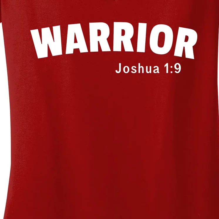 Warrior Joshua 1:9 Women's V-Neck T-Shirt