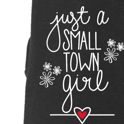 Wo Just A Small Town Girl V-Neck Doggie 3-End Fleece Hoodie