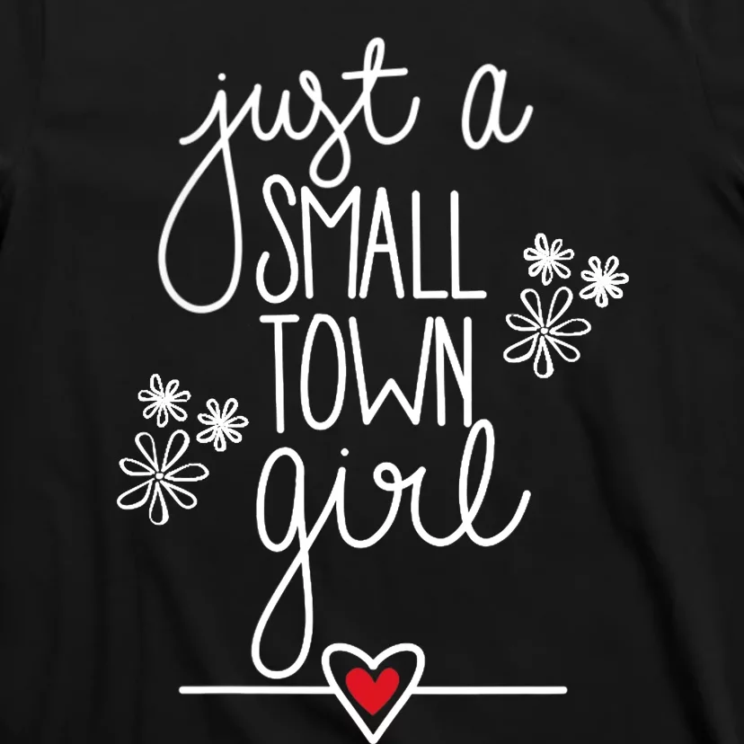 Wo Just A Small Town Girl V-Neck T-Shirt