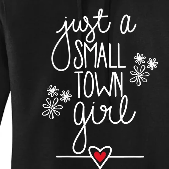 Wo Just A Small Town Girl V-Neck Women's Pullover Hoodie