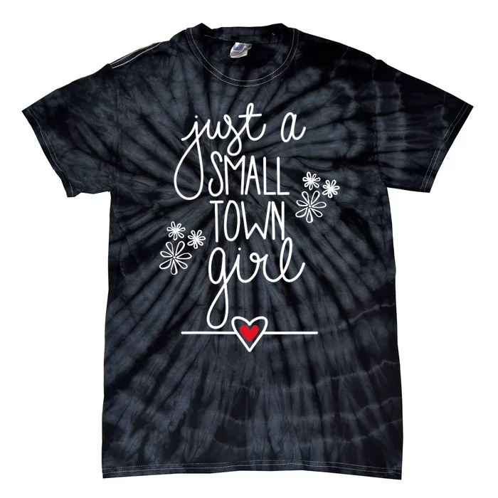 Wo Just A Small Town Girl V-Neck Tie-Dye T-Shirt