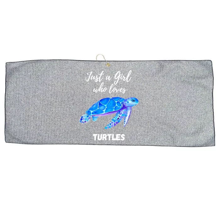 Women Just A Who Loves Turtles Sea Turtle Large Microfiber Waffle Golf Towel