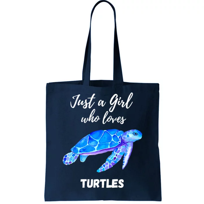 Women Just A Who Loves Turtles Sea Turtle Tote Bag