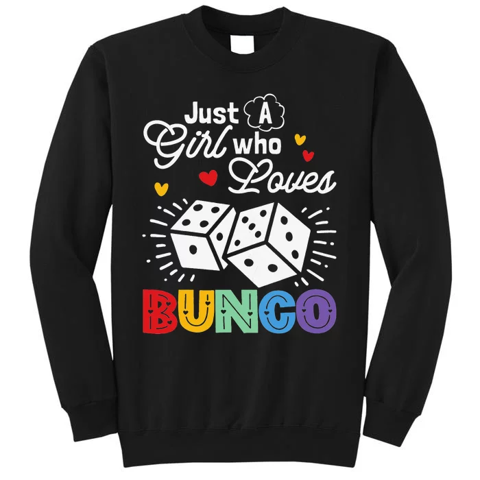 Wo Just A Who Loves Bunco Tall Sweatshirt