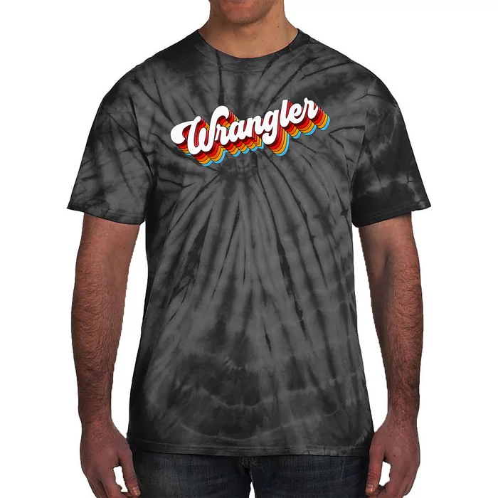 Wrangler Job Appreciation Retro Tie-Dye T-Shirt