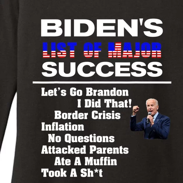 Why Joe Biden Sucks (In A Nutshell) Political Humor Womens CVC Long Sleeve Shirt