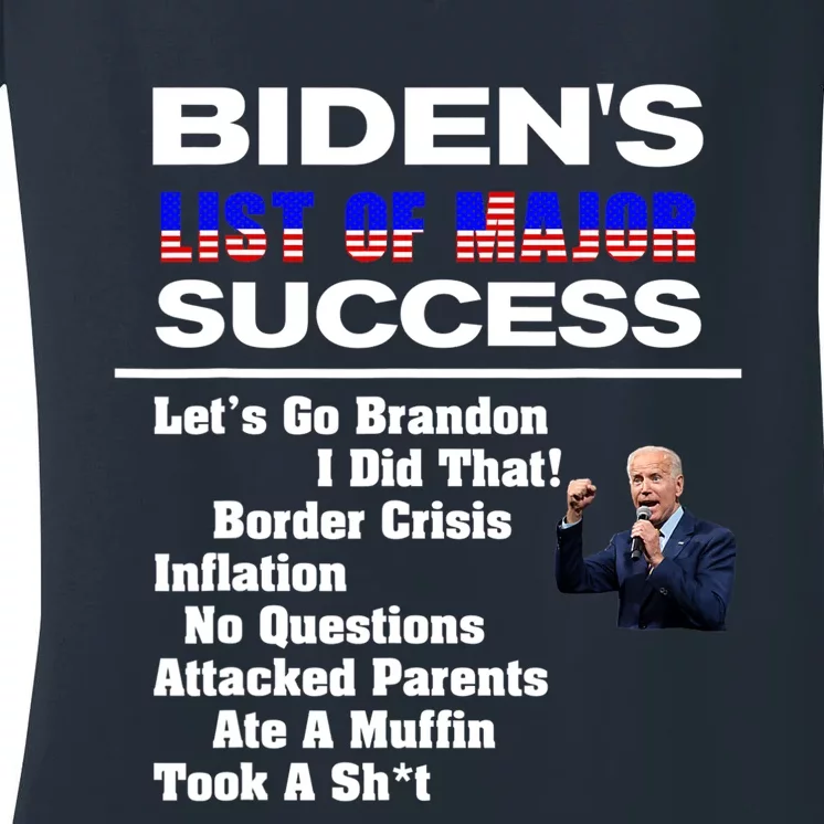 Why Joe Biden Sucks (In A Nutshell) Political Humor Women's V-Neck T-Shirt