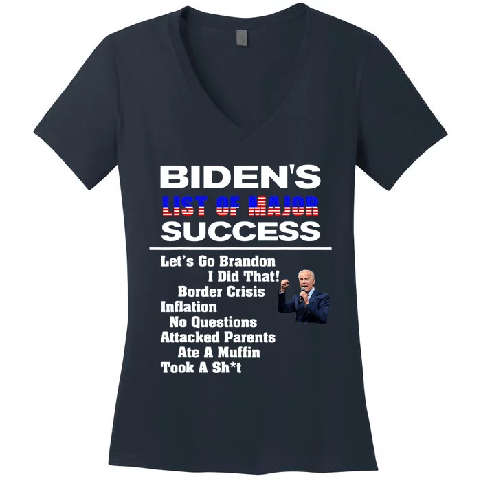 Why Joe Biden Sucks (In A Nutshell) Political Humor Women's V-Neck T-Shirt