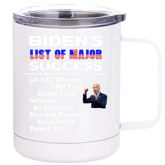 Why Joe Biden Sucks (In A Nutshell) Political Humor Front & Back 12oz Stainless Steel Tumbler Cup