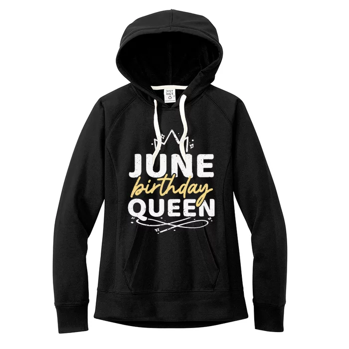 Wo Junge Birthday Queen Women's Fleece Hoodie