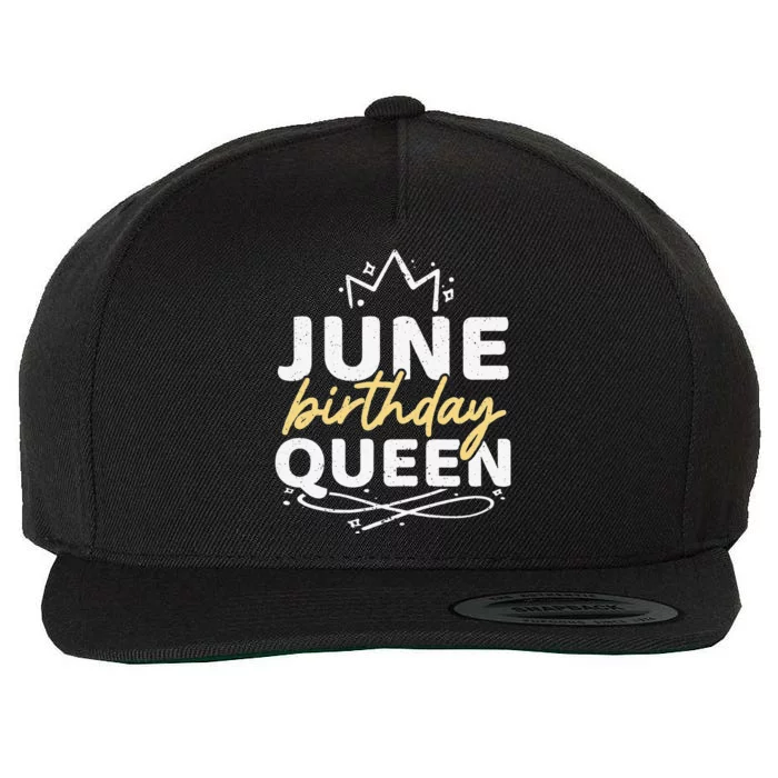 Wo Junge Birthday Queen Wool Snapback Cap