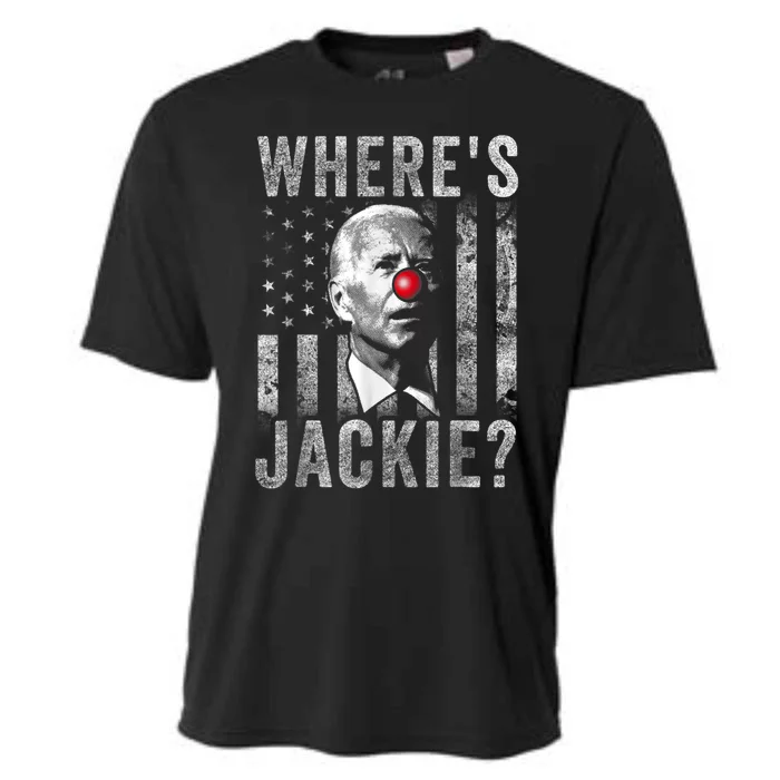 Where's Jackie Funny AntiBiden Cooling Performance Crew T-Shirt