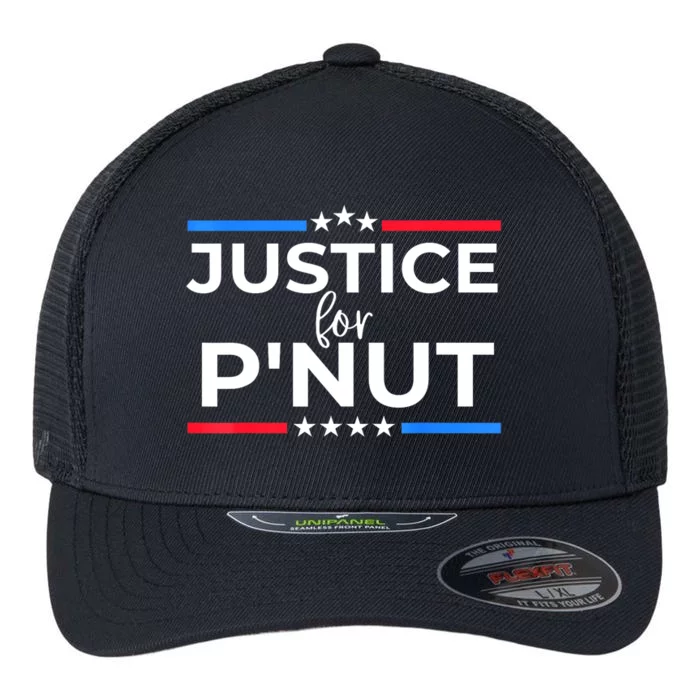 Women Justice For PNut Peanut Squirrel Lovers Gift Flexfit Unipanel Trucker Cap