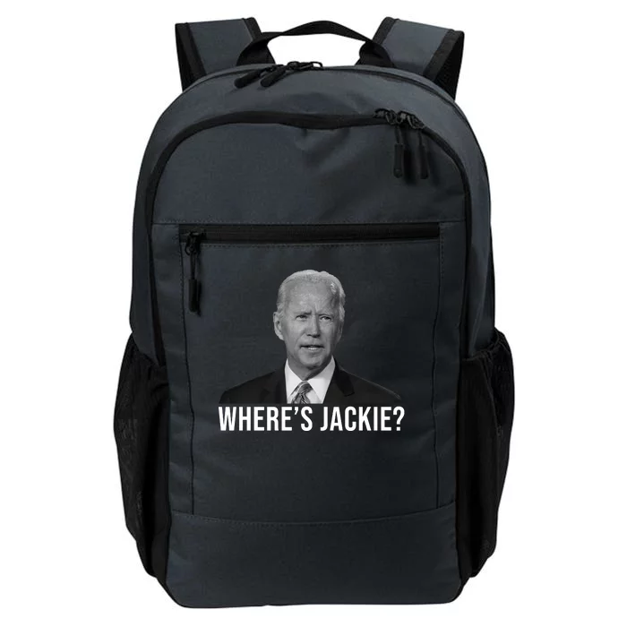 Where's Jackie Funny Joe Biden Meme Daily Commute Backpack