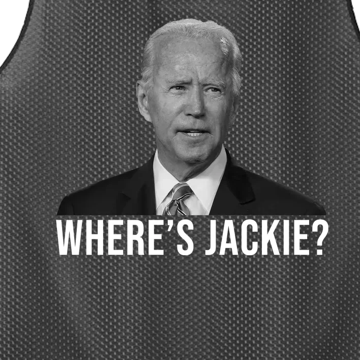 Where's Jackie Funny Joe Biden Meme Mesh Reversible Basketball Jersey Tank