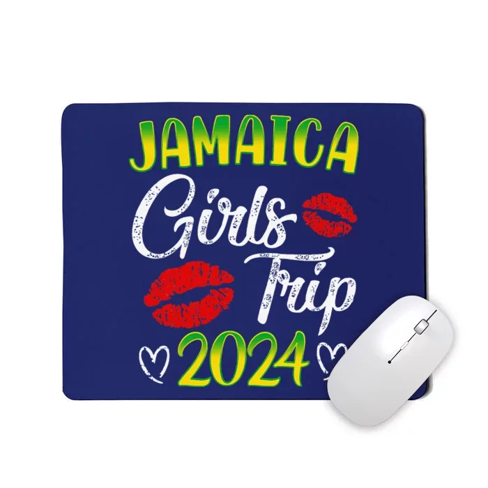 Women Jamaica Girl Trip 2024 Summer Vacation Weekend Funny Mousepad