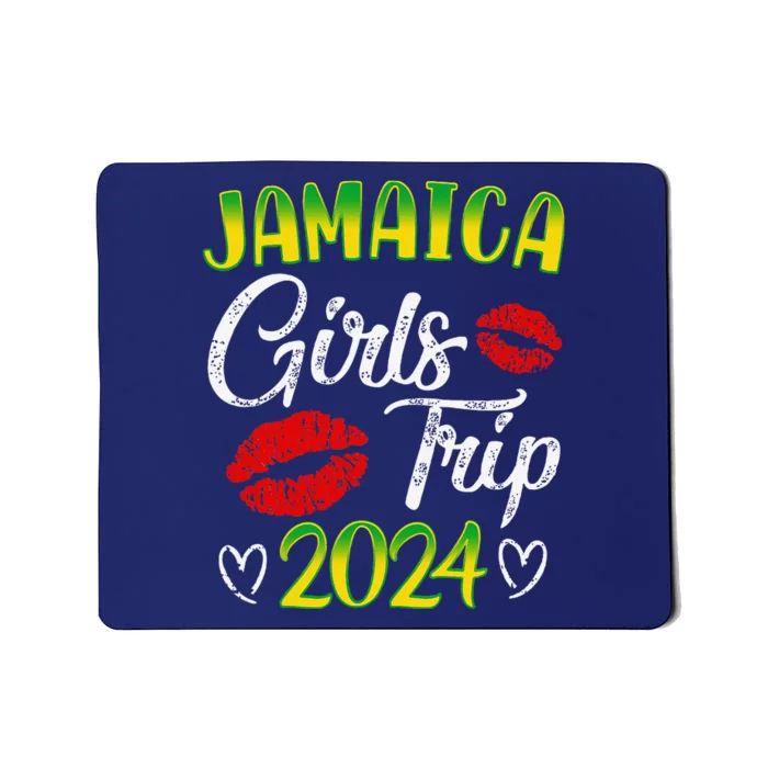 Women Jamaica Girl Trip 2024 Summer Vacation Weekend Funny Mousepad