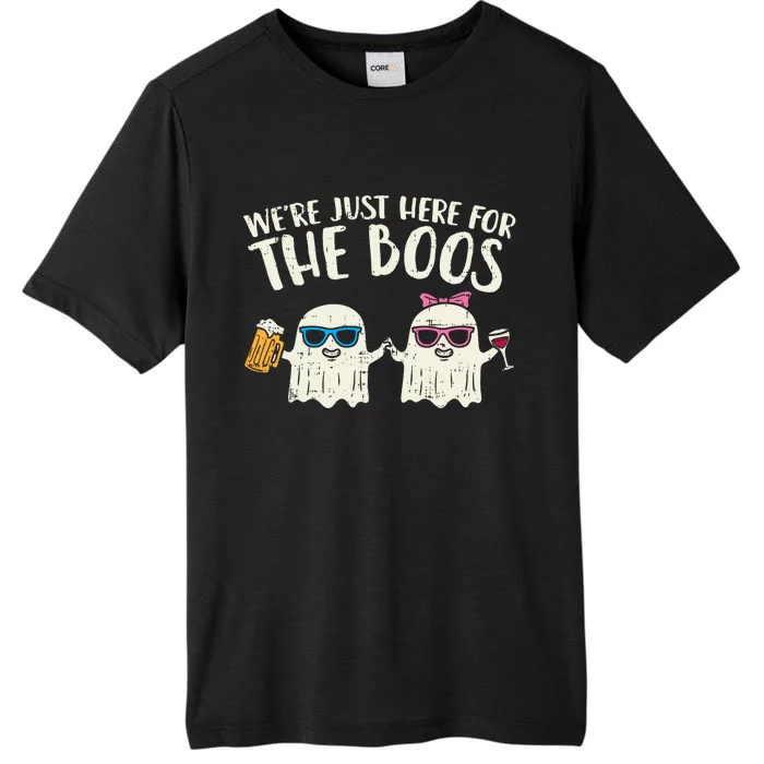 WeRe Just Here For Boos Ghosts Halloween Costume For Couple ChromaSoft Performance T-Shirt