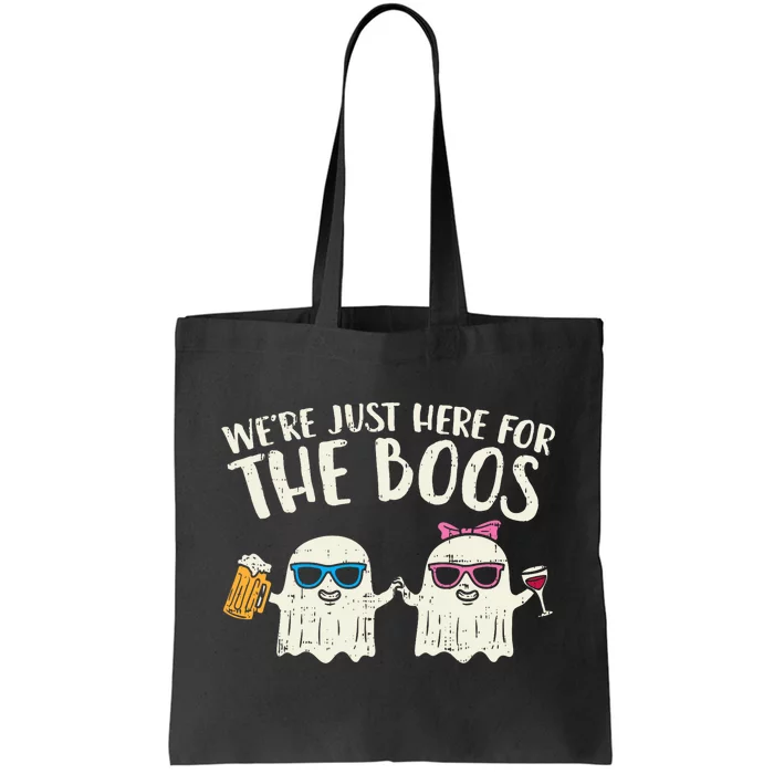 WeRe Just Here For Boos Ghosts Halloween Costume For Couple Tote Bag